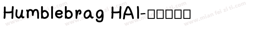 Humblebrag HAI字体转换